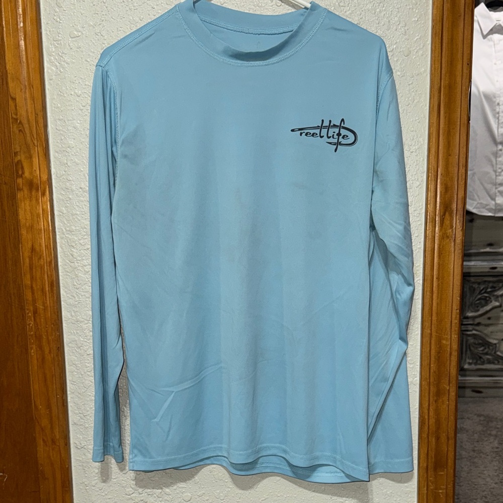 Men's Blue Reel Life Long Sleeve Shirt